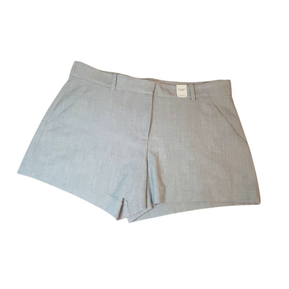 Abercrombie & Fitch High Rise Shorts Sloane Collection Womens Size 32/14 Gray NW